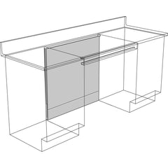 Cabinet Components & Accessories; Accessory Type: Knee Space Panel; For Use With: Apron Rails; Overall Depth: 1 in; Overall Height: 32.6 in; Material: Steel; Color: Pearl; Overall Width: 48