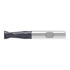 Corner Chamfer End Mill: 5.00 mm Dia, 15.00 mm LOC, 2 Flute, 0.12 mm Chamfer Width, Solid Carbide