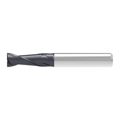 Corner Chamfer End Mill: 5.00 mm Dia, 10.00 mm LOC, 2 Flute, 0.12 mm Chamfer Width, Solid Carbide