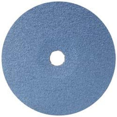 Fiber Disc:  5" Disc Dia, 24 Grit, Zirconia Alumina