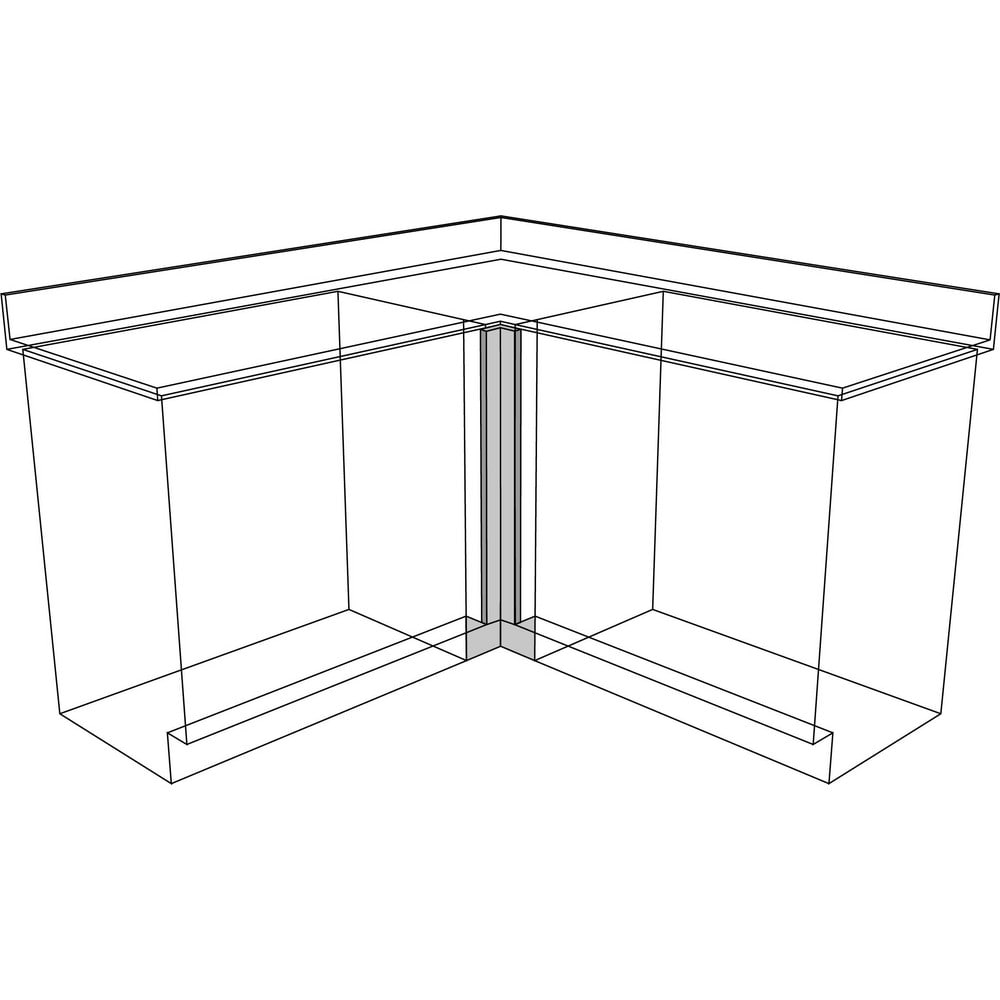 Cabinet Components & Accessories; Accessory Type: Corner Filler; For Use With: Standing Height Cabinets; Overall Depth: 4 in; Overall Height: 35.1 in; Material: Steel; Color: Pearl; Overall Width: 1