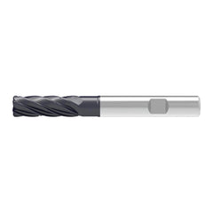 Corner Radius End Mill: 20.00 mm Dia, 61.00 mm LOC, 1.00 mm Radius, 6 Flute, Solid Carbide