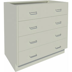 Cabinet Components & Accessories; Accessory Type: Base Cabinet; For Use With: Standing Height Cabinets; Overall Depth: 22 in; Overall Height: 35.1 in; Material: Steel; Color: Pearl; Overall Width: 36