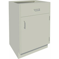 Cabinet Components & Accessories; Accessory Type: Base Cabinet; For Use With: Standing Height Cabinets; Overall Depth: 22 in; Overall Height: 35.1 in; Material: Steel; Color: Pearl; Overall Width: 24