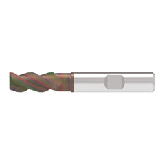 Corner Chamfer End Mill: 18.00 mm Dia, 36.00 mm LOC, 3 Flute, 0.20 mm Chamfer Width, Solid Carbide