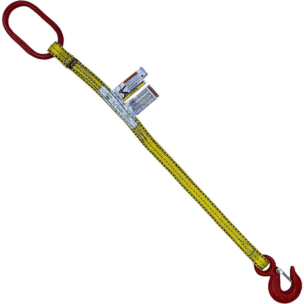 Bridle, Type 10 Web Sling: 3' Long, 2" Wide, 6000 lb Vertical Capacity, Polyester