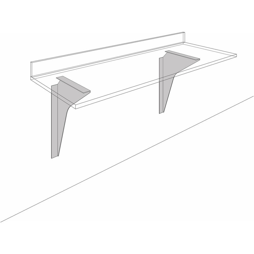 Cabinet Components & Accessories; Accessory Type: Countertop Support; For Use With: Countertops; Overall Depth: 18 in; Overall Height: 24 in; Material: Steel; Color: Pearl; Overall Width: 2