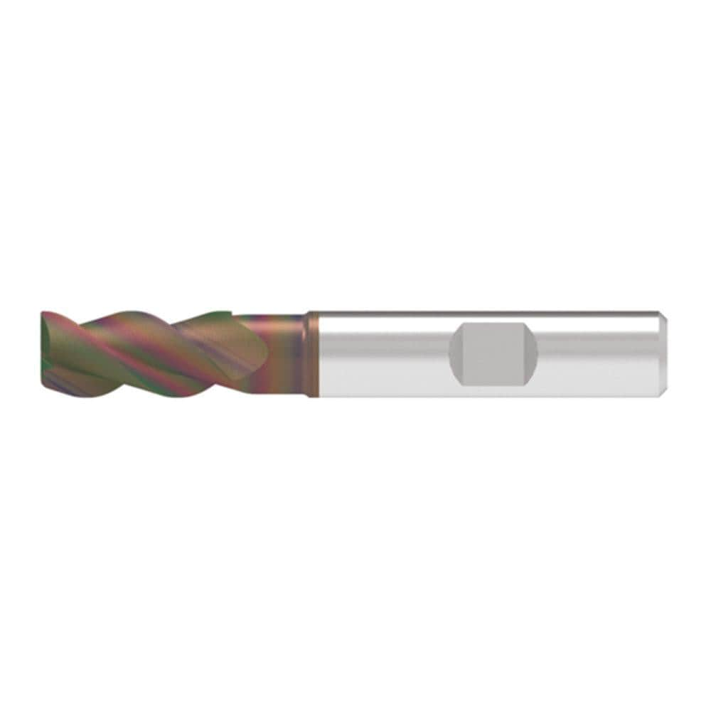 Corner Chamfer End Mill: 10.50 mm Dia, 26.00 mm LOC, 3 Flute, 0.20 mm Chamfer Width, Solid Carbide