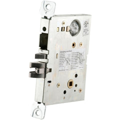 Electromechanical Lock Bodies; Type: Electrified Mortise Lock Body; Fail Safe: No; Fail Secure: Yes; Request to Exit: No; Voltage: 24V DC, 12V DC; Material: Metal; Finish: Gray