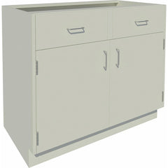 Cabinet Components & Accessories; Accessory Type: Base Cabinet; For Use With: Standing Height Cabinets; Overall Depth: 22 in; Overall Height: 35.1 in; Material: Steel; Color: Pearl; Overall Width: 42