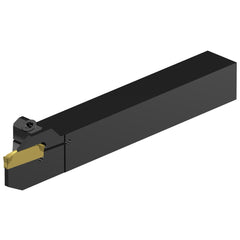 Indexable Grooving/Cut-Off Toolholders; Hand of Holder: Right Hand; Maximum Depth of Cut (Decimal Inch): 0.6693; Maximum Depth of Cut (mm): 17.00; Maximum Groove Width (Decimal Inch): 0.1098; Maximum Groove Width (mm): 2.79; Minimum Groove Width (Decimal