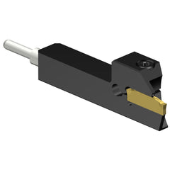 Indexable Grooving/Cut-Off Toolholders; Hand of Holder: Left Hand; Maximum Depth of Cut (Decimal Inch): 0.4331; Maximum Depth of Cut (mm): 11.00; Maximum Groove Width (Decimal Inch): 0.0788; Maximum Groove Width (mm): 2.24; Minimum Groove Width (Decimal I