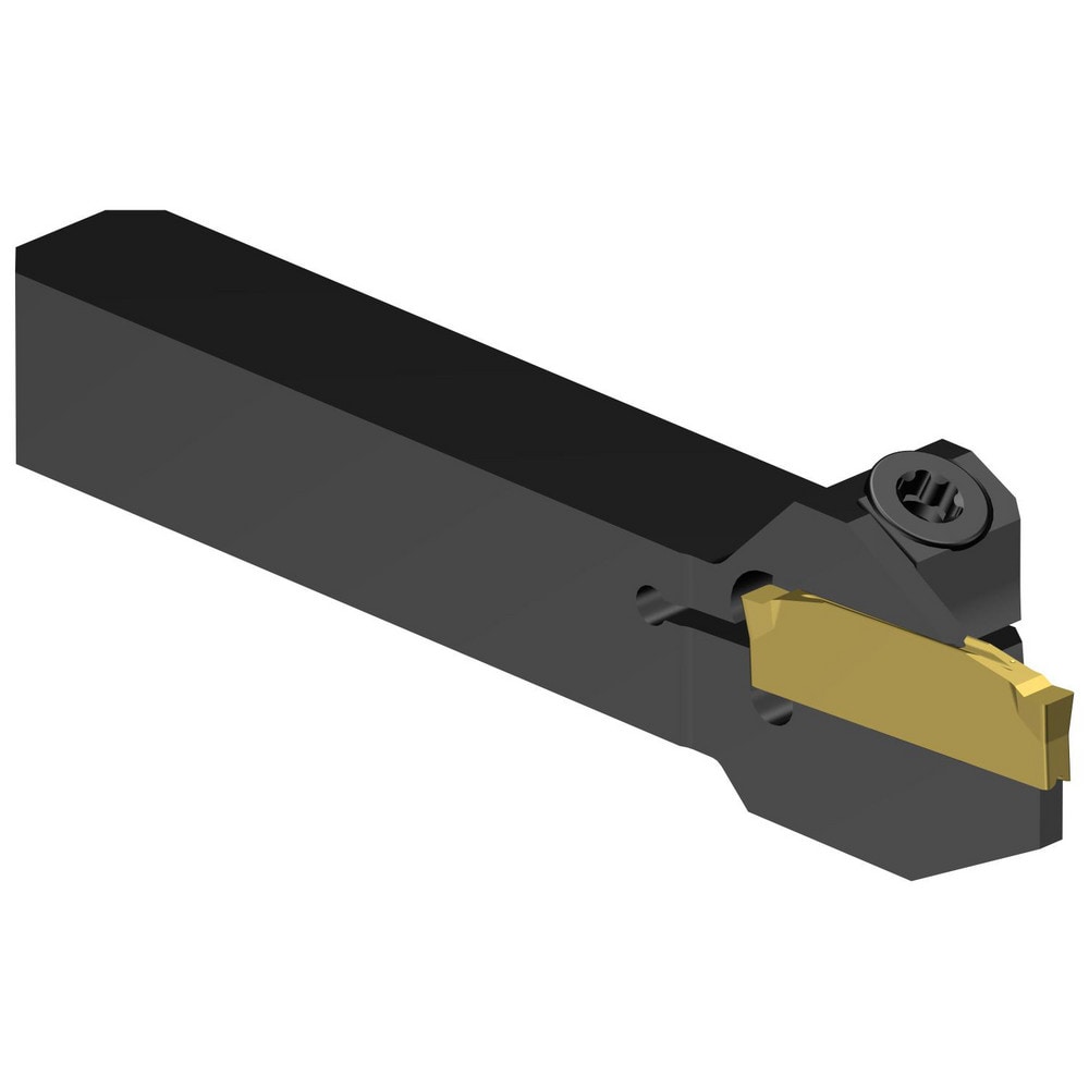 Indexable Grooving/Cut-Off Toolholders; Hand of Holder: Left Hand; Maximum Depth of Cut (Decimal Inch): 0.3937; Maximum Depth of Cut (mm): 10.00; Maximum Groove Width (Decimal Inch): 0.0788; Maximum Groove Width (mm): 2.24; Minimum Groove Width (Decimal I