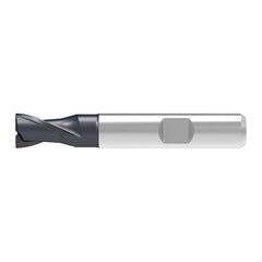 Corner Chamfer End Mill: 2.50 mm Dia, 4.00 mm LOC, 2 Flute, 0.07 mm Chamfer Width, Solid Carbide