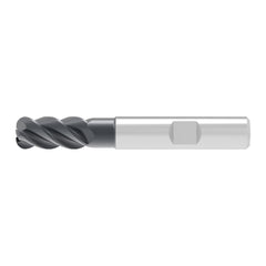 Corner Radius End Mill: 20.00 mm Dia, 38.00 mm LOC, 0.30 mm Radius, 4 Flute, Solid Carbide