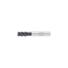 Corner Radius End Mill: 12.00 mm Dia, 26.00 mm LOC, 0.50 mm Radius, 4 Flute, Solid Carbide