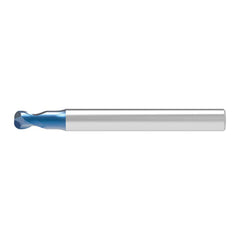 Corner Radius End Mill: 12.00 mm Dia, 10.00 mm LOC, 4.00 mm Radius, 2 Flute, Solid Carbide