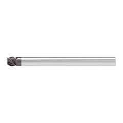 Corner Radius End Mill: 15.00 mm Dia, 21.00 mm LOC, 1.00 mm Radius, 4 Flute, Solid Carbide