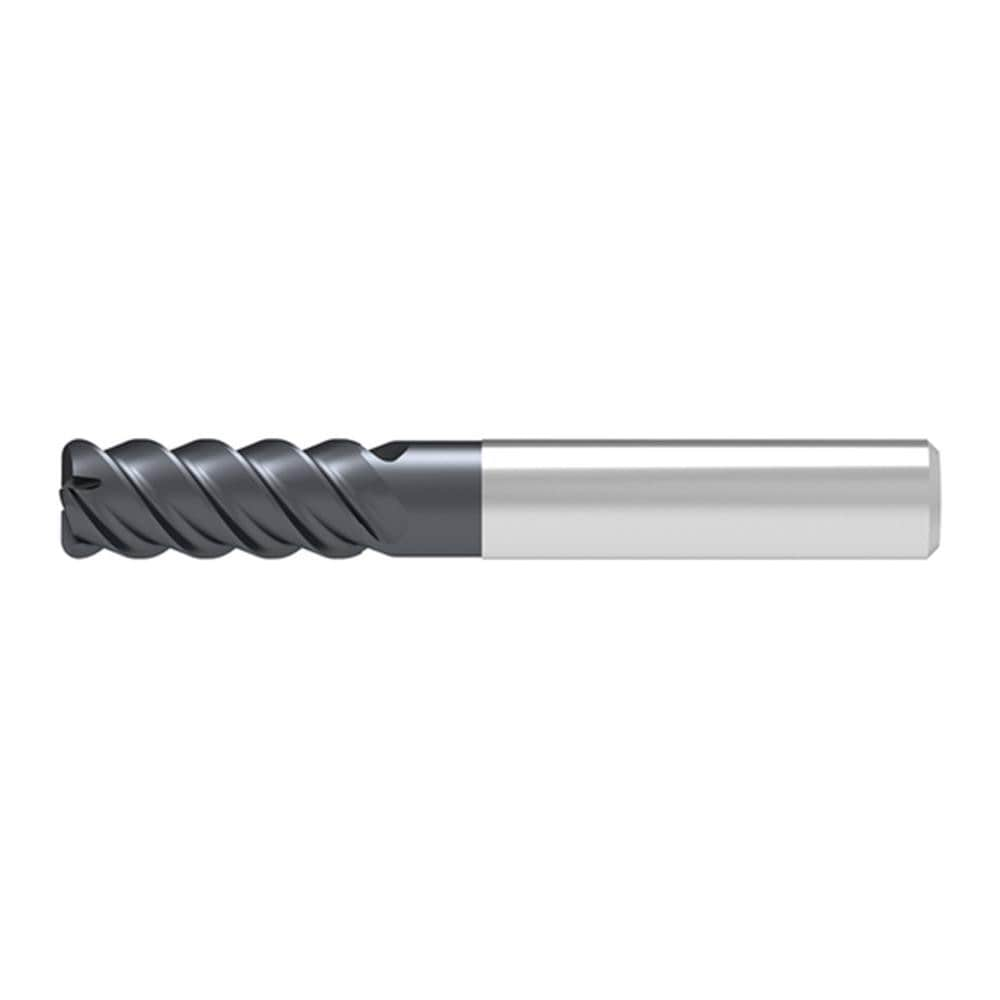 Corner Radius End Mill: 10.00 mm Dia, 25.00 mm LOC, 1.00 mm Radius, 4 Flute, Solid Carbide