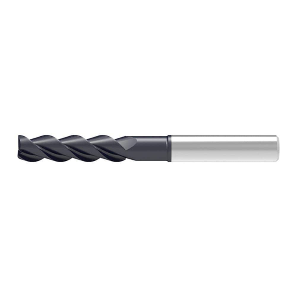 Corner Chamfer End Mill: 6.00 mm Dia, 40.00 mm LOC, 3 Flute, 0.12 mm Chamfer Width, Solid Carbide