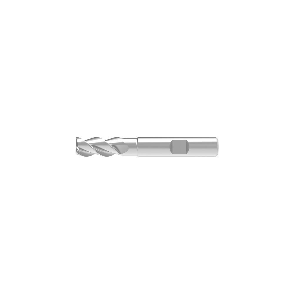 Corner Chamfer End Mill: 4.00 mm Dia, 13.00 mm LOC, 3 Flute, 0.07 mm Chamfer Width, Solid Carbide