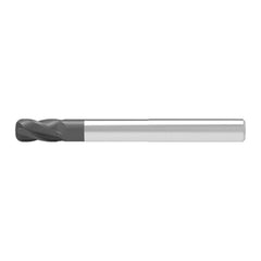 Corner Radius End Mill: 7.00 mm Dia, 14.00 mm LOC, 1.00 mm Radius, 4 Flute, Solid Carbide