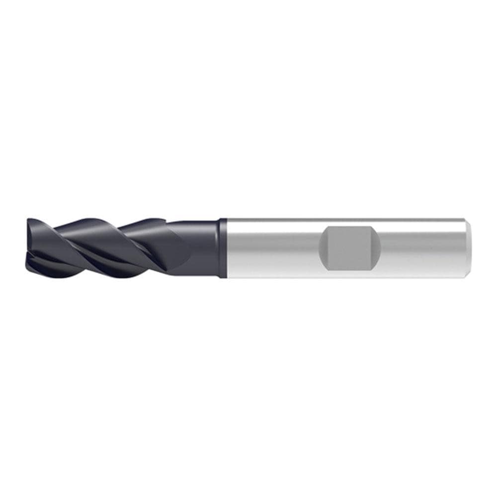 Corner Chamfer End Mill: 16.00 mm Dia, 35.00 mm LOC, 3 Flute, 0.20 mm Chamfer Width, Solid Carbide