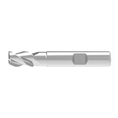 Corner Chamfer End Mill: 10.00 mm Dia, 14.00 mm LOC, 3 Flute, 0.20 mm Chamfer Width, Solid Carbide