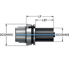 Modular Tool Holding System Adapters; Modular Connection Size: C3; Modular System Size: 50;C3; Projection (Decimal Inch): 2.9528; Projection (mm): 75.000; Overall Length (mm): 75; Overall Length (Decimal Inch): 2.9528; Through Coolant: Yes