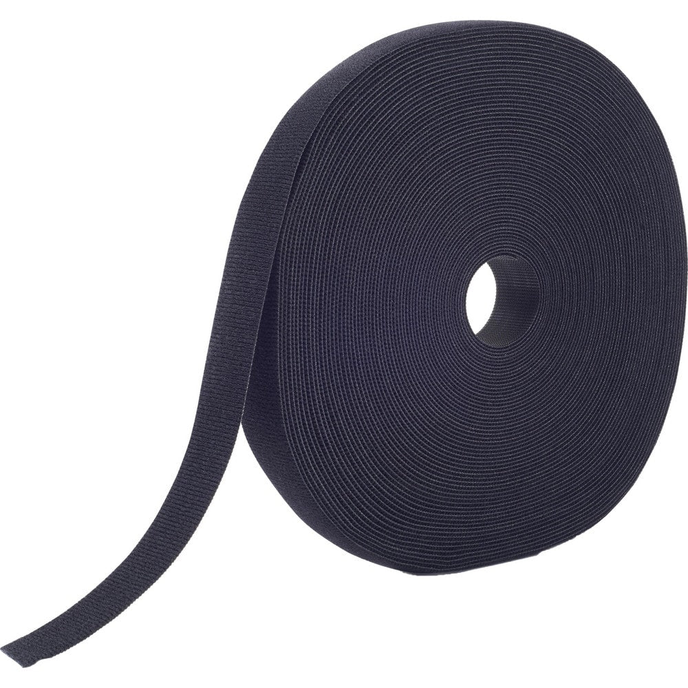 Hook & Loop; Shape: Roll; Tape Width: 0.375; Tape Length: 25 yd; Color: Black; Roll Length (yd): 25.00