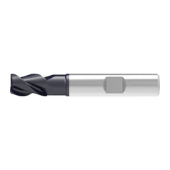 Corner Chamfer End Mill: 2.50 mm Dia, 5.00 mm LOC, 3 Flute, 0.07 mm Chamfer Width, Solid Carbide