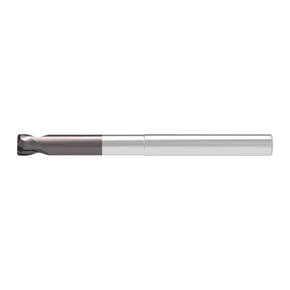 Corner Radius End Mill: 10.00 mm Dia, 6.00 mm LOC, 2.00 mm Radius, 2 Flute, Solid Carbide