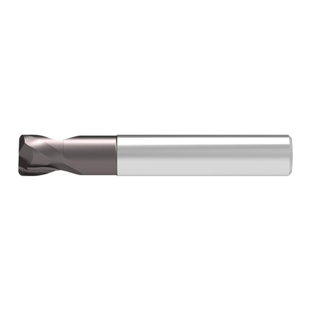 Corner Radius End Mill: 8.00 mm Dia, 4.00 mm LOC, 0.50 mm Radius, 2 Flute, Solid Carbide