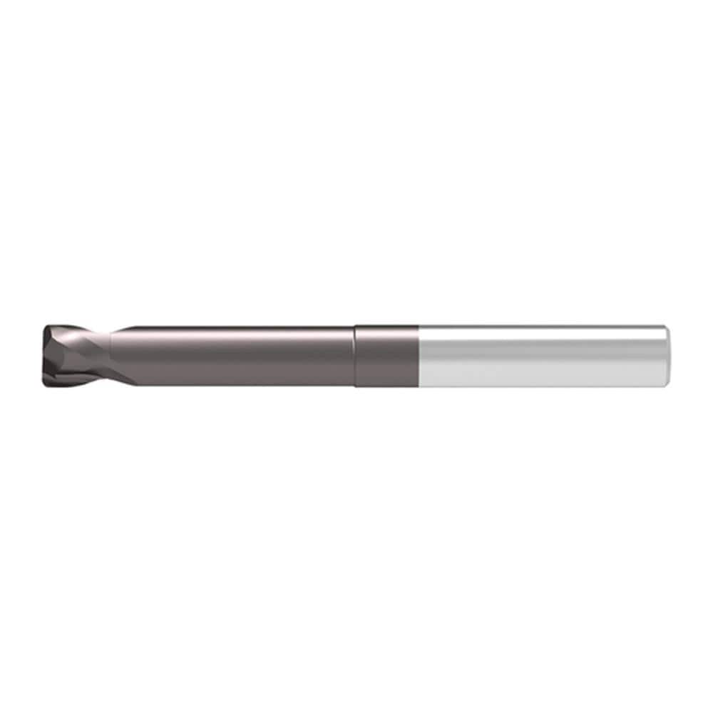 Corner Radius End Mill: 6.00 mm Dia, 4.00 mm LOC, 2.00 mm Radius, 2 Flute, Solid Carbide