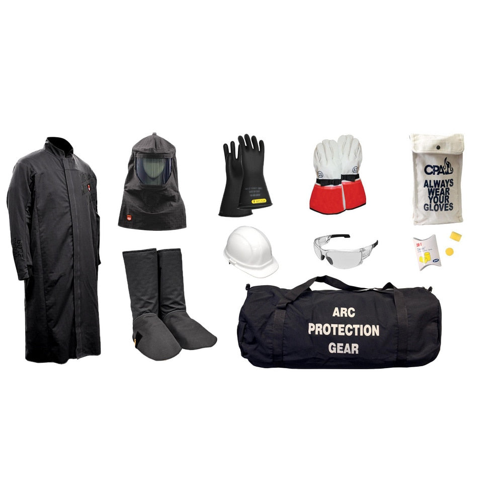 Arc Flash Clothing Kit: Size X-Large, Cotton, Coat, Hoods & Leggings