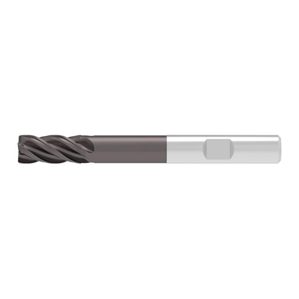 Corner Chamfer End Mill: 5.00 mm Dia, 13.00 mm LOC, 4 Flute, 0.15 mm Chamfer Width, Solid Carbide