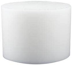 Plastic Disc: Polytetrafluroethylene, 6" Dia, White