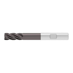 Corner Chamfer End Mill: 8.00 mm Dia, 19.00 mm LOC, 4 Flute, 0.25 mm Chamfer Width, Solid Carbide