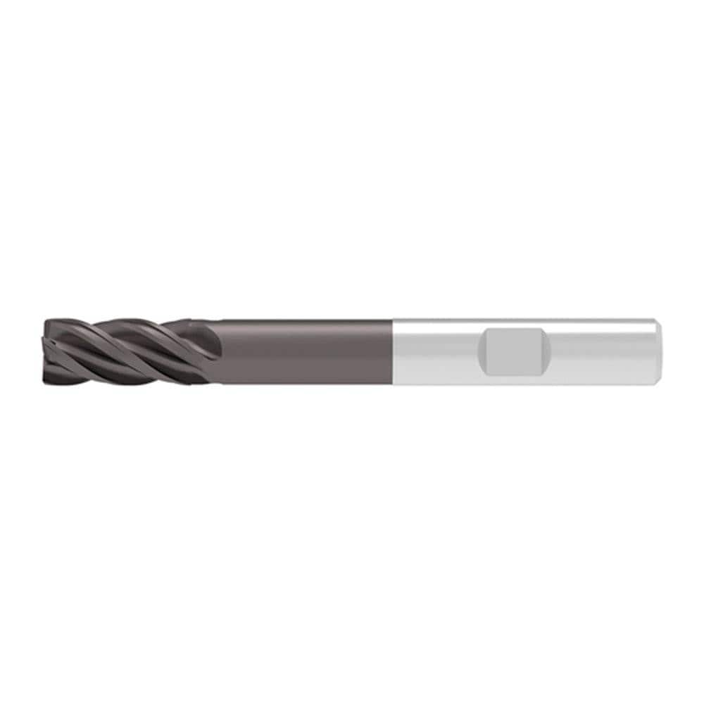 Corner Chamfer End Mill: 6.00 mm Dia, 13.00 mm LOC, 4 Flute, 0.15 mm Chamfer Width, Solid Carbide