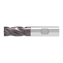 Corner Chamfer End Mill: 3.00 mm Dia, 8.00 mm LOC, 4 Flute, 0.15 mm Chamfer Width, Solid Carbide