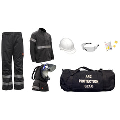 Arc Flash Clothing Kit: Size X-Large, Cotton, Jacket, Pants & Hoods