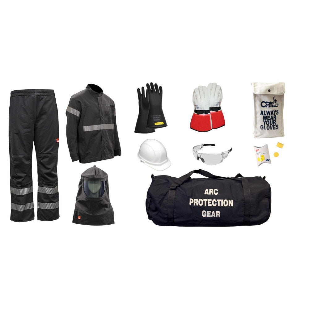 Arc Flash Clothing Kit: Size 2X-Large, Cotton, Jacket, Pants & Hoods