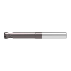 Corner Radius End Mill: 2.00 mm Dia, 2.00 mm LOC, 0.30 mm Radius, 2 Flute, Solid Carbide