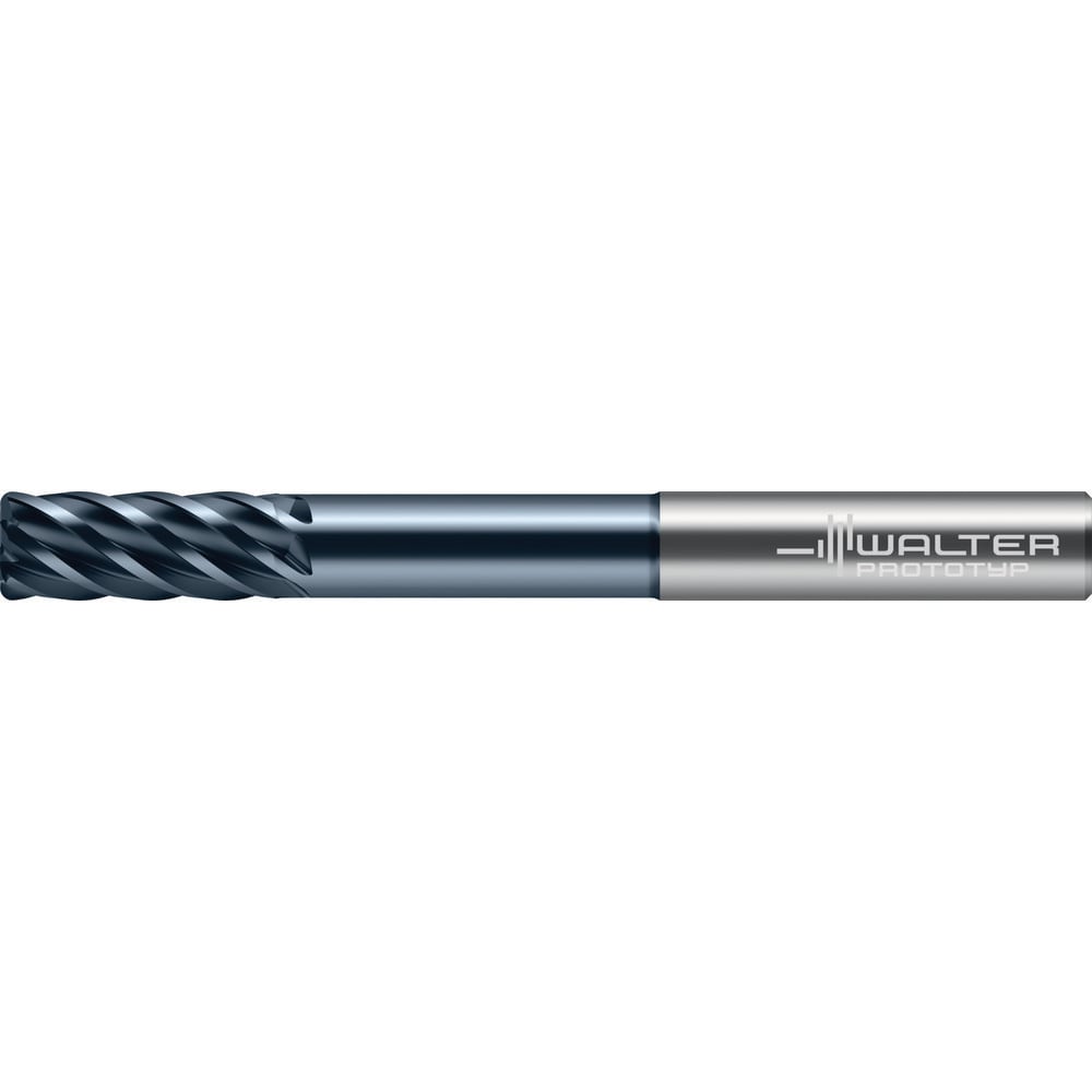 Square End Mill: 3/4" Dia, 3" LOC, 6 Flute, Solid Carbide