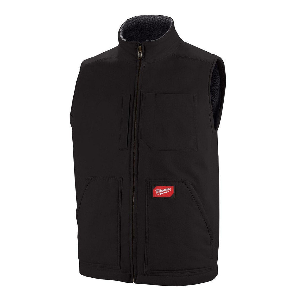 Work Vest: Size X-Large, Cotton, Zipper Closure