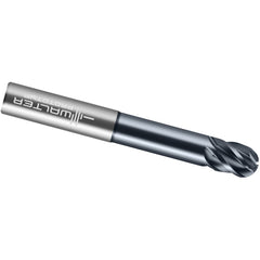 Ball End Mill: 5/8" Dia, 3/4" LOC, 5 Flute, Solid Carbide