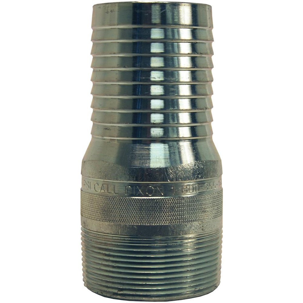 Combination Nipples For Hoses; Type: King Nipple; Material: Plated Steel; Thread Standard: Male NPT; Thread Size: 1 in; Overall Length: 3.50 in; Epa Watersense Certified: No