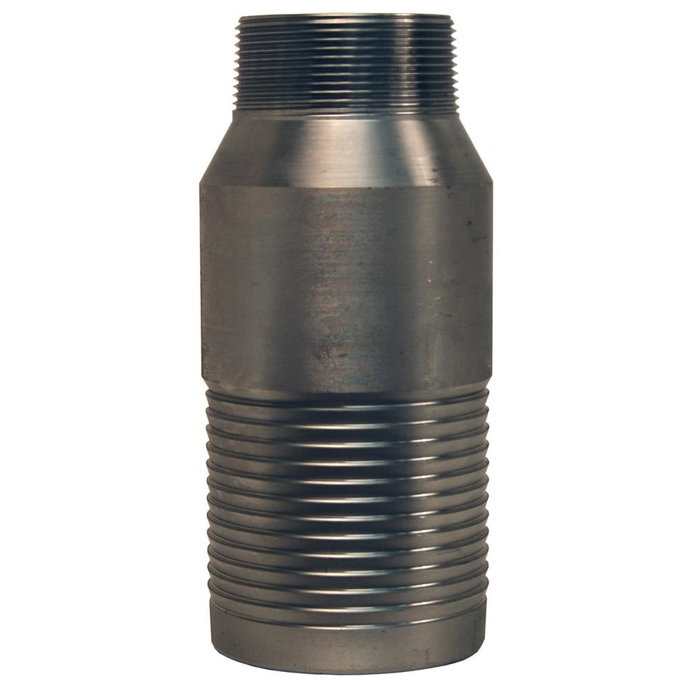 Combination Nipples For Hoses; Type: King Nipple; Material: Plated Steel; Thread Standard: Male NPT; Thread Size: 2 in; Overall Length: 5.75 in; Epa Watersense Certified: No