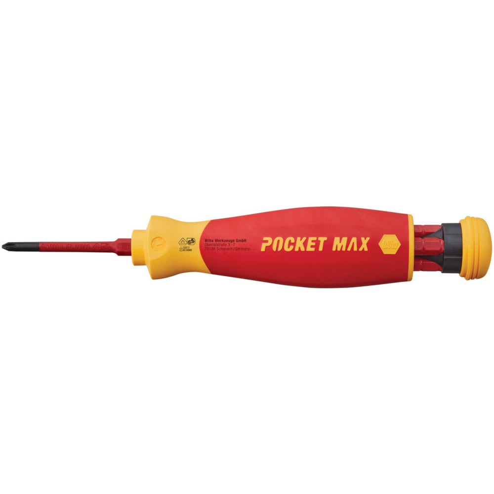 Bit Screwdrivers; Type: 6 in 1 Multi-Driver; Tip Type: Flat, Phillips, Square, Insulated; Drive Size (TXT): 6mm; Phillips Point Size: #1