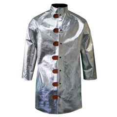 Jacket: Size 2X-Large, 52 to 54" Chest, Aluminized Para Aramid, Snaps Closure